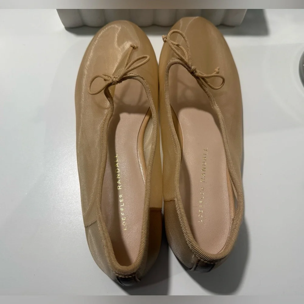 Loeffler Randall Nude Flats with Bow Detail 6.5 - Picture 6 of 7